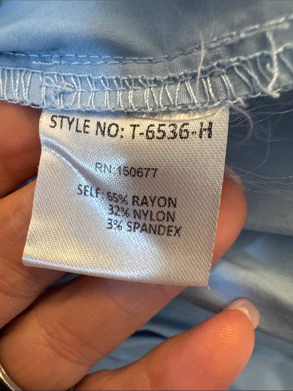 Strut & Bolt Women's Light Blue Ruffle Wrap Blouse size small - Picture 6 of 7